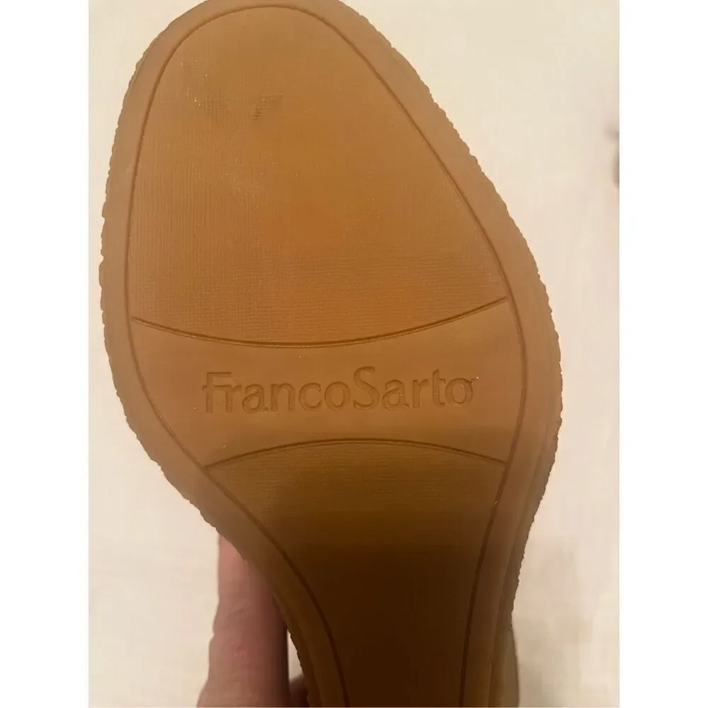 Franco Sarto Ulayna Water Resistant Suede Fleece Wedge Bootie NEW
